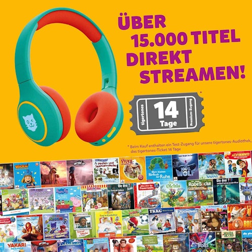 Tigerbuddies Bluetooth-Kopfhörer – Türkis