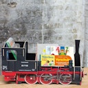 Vorschaubild Zeitschriftenständer und Bücherbox aus Holz – Lokomotive