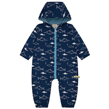 Ungefütterter Outdooroverall Abperleffekt dunkelblau