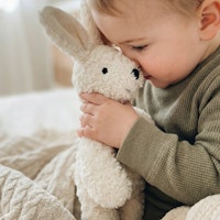 Kuscheltier Baby Hase weiß 22 cm