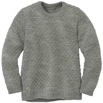 Pullover Zick-Zack Strickmuster karamell-braun