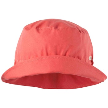 Leichte Popeline Sommermütze uni korall-rosa