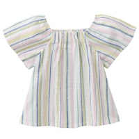 Gewebte kurzarm Bluse