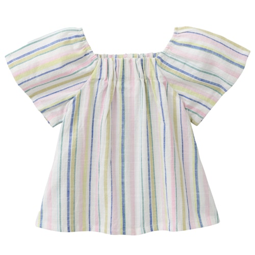 Gewebte kurzarm Bluse