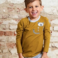Langarmshirt Lemur mit Brusttasche