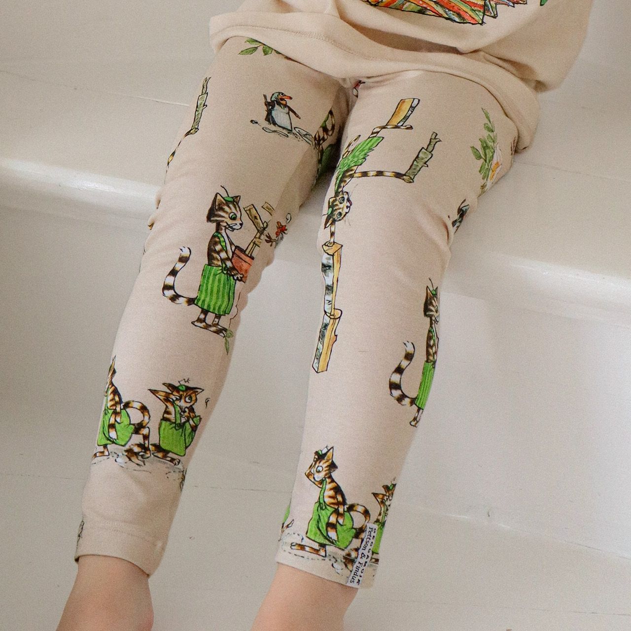 Leggings Geggamoja langarm Bio-Baumwolle Uni