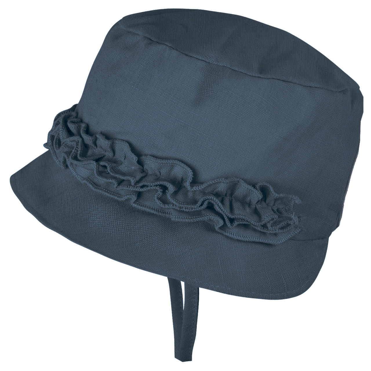 Baby Sommermütze Rüschen Baumwoll-Leinen Mix