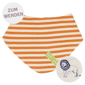 Wende-Dreiecktuch Streifen orange