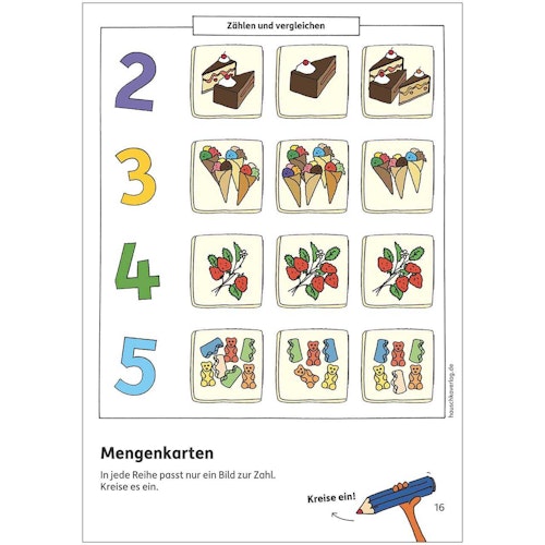 Vorschulblock „Zahlen und Mengen“ ab 5 Jahre
