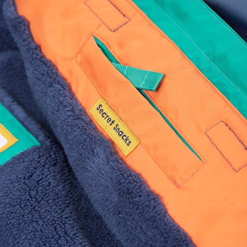 Schneejacke Retro-Motive gefüttert