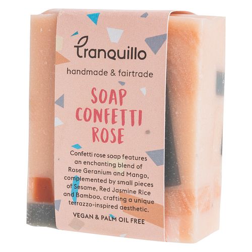 Konfetti Seife mit Rosengeranien und Mangoduft 100 g