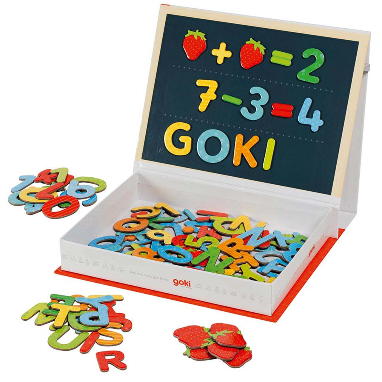 Magnetisches Lernspiel mit kleiner Tafel