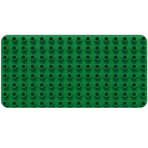 Bauplatte für Stecksteine – Basisplatte dunkelgrün 12,5x25 cm