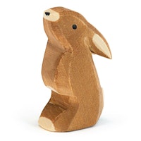 Hase Ohr tief Holzfigur 5 cm hoch