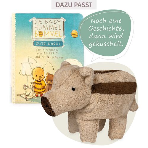 Kuscheltier Frischling klein mit Traubenkern Wärmekissen