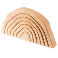 Holzkrippe aus Massivholz zum Spiel u. Dekorieren 40 x 21 cm