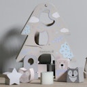 Vorschaubild Sortierspiel Tannenbaum - pastell