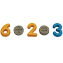Vorschaubild Zahlen und Symbole aus Holz ab 2 Jahren