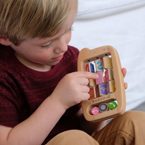 Handy Motorik Greifling aus Holz