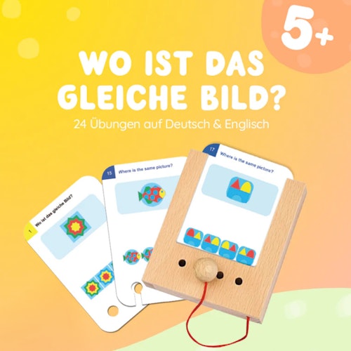 Wo ist das gleiche Bild? Kartensatz ab 5 Jahren (ohne Lochkasten)