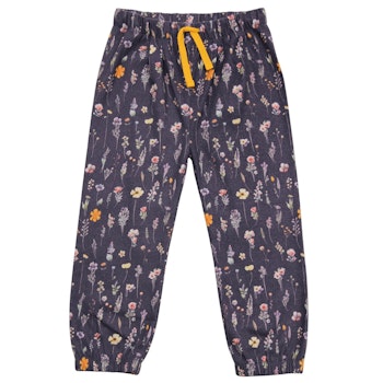 Flanellhose gefüttert Wildblumen lila
