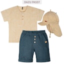 Vorschaubild Leinen Schirmmütze Nackenschutz