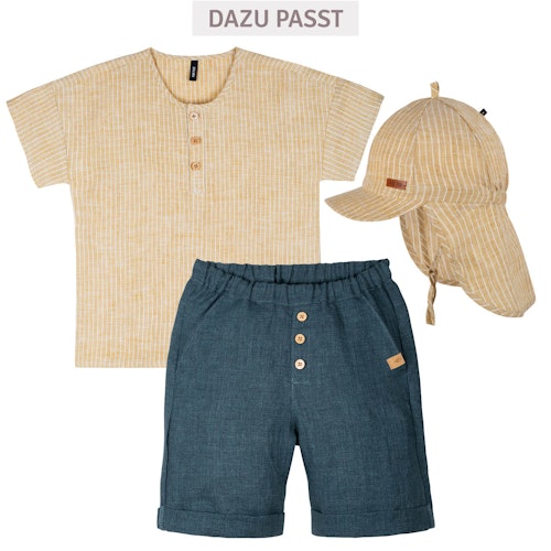 Leinen Schirmmütze Nackenschutz