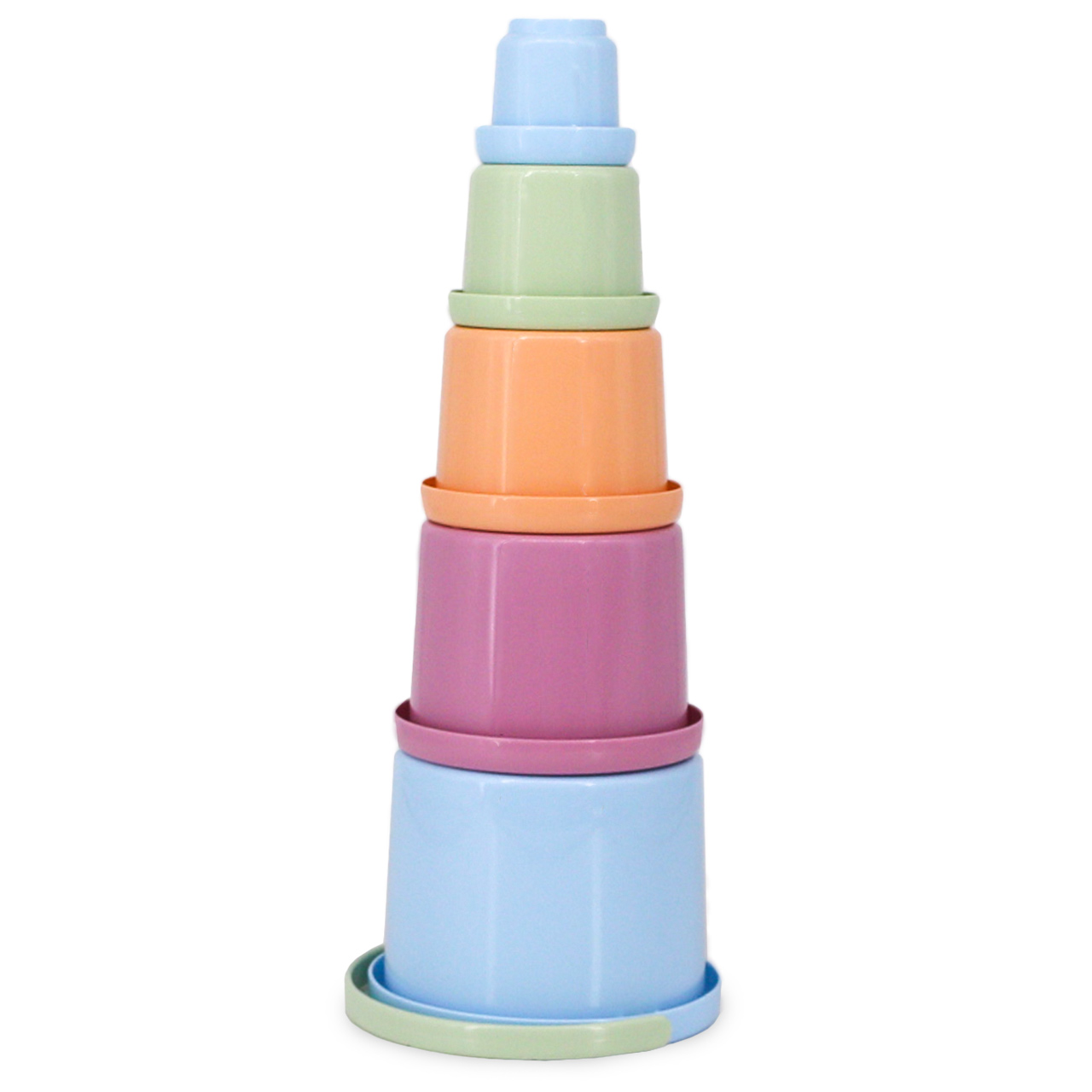 Kleines pastell Stapelbecher Set ab 1 Jahr