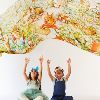 Riesiges Spieltuch Seide Beatrix Potter Peter Hase 137x274