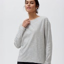 Vorschaubild Damen Langarmshirt Ringel schwarz