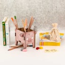 Vorschaubild Stiftehalter Schwein – Holz Stiftebox mit Stecksystem