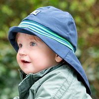 Sonnenhut Pickapooh Strick Nackenschutz Bio-Baumwolle Motiv