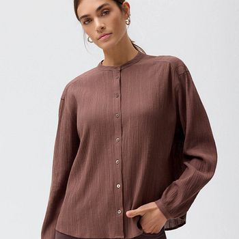 Damen Bluse braun