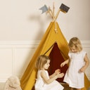 Vorschaubild Kinder Tipi Bio Baumwolle 135 x 135 x 150 cm gelb