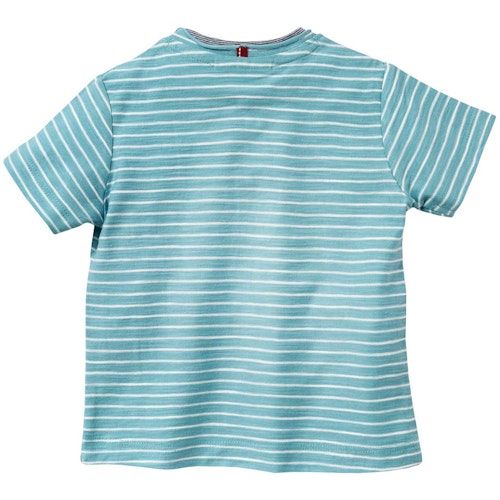 Leichtes Henley T-Shirt Ringel