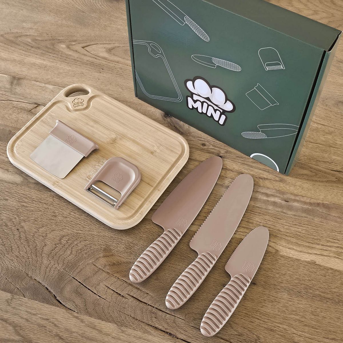 Mini Family Kindermesser-Set grün online kaufen