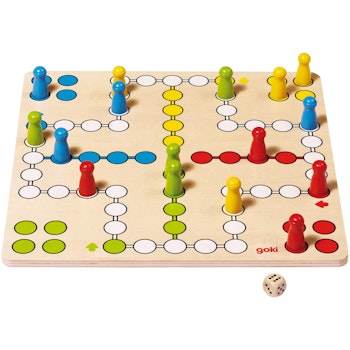 Brettspiel Ludo aus Holz