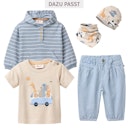 Vorschaubild Lässige Hose jeansblau gestreift