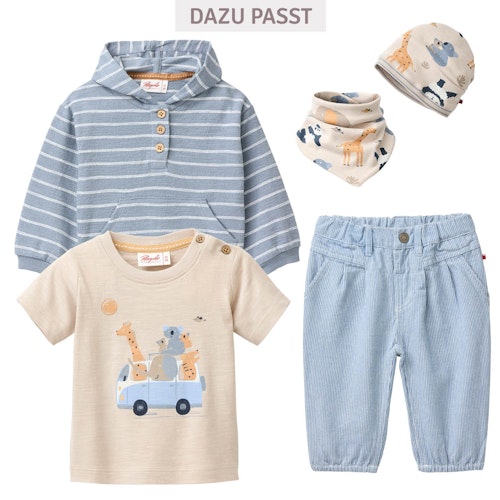 Lässige Hose jeansblau gestreift