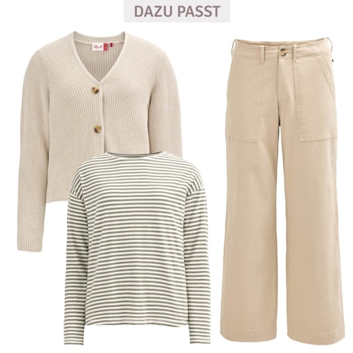 Damen Langarmshirt Ringel
