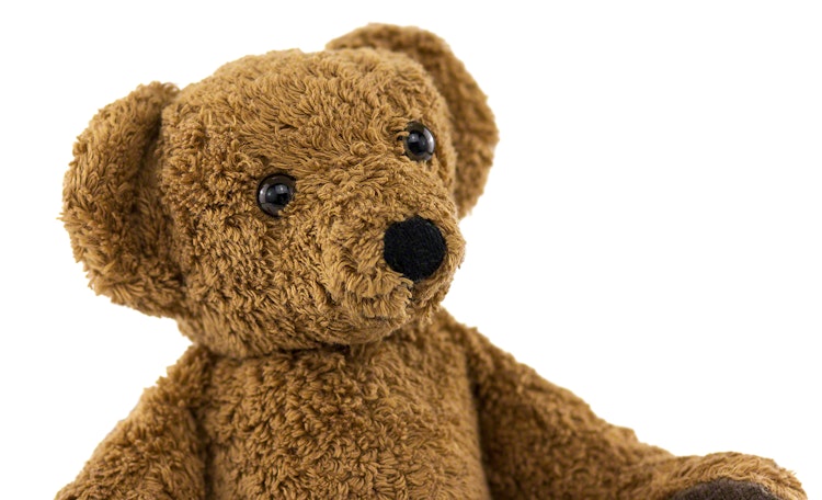 Bär Schnuckel ein Schlenkertier 30 cm - haselnuss braun