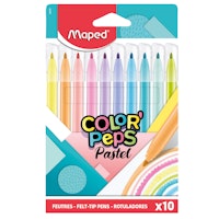 10 pastellfarbene Filzstifte abwaschbar 2,8mm Spitze