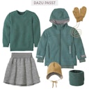 Vorschaubild Warmer Woll Rock mit Strickbund