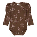 Vorschaubild Langarmbody Puffärmel Blumenprint