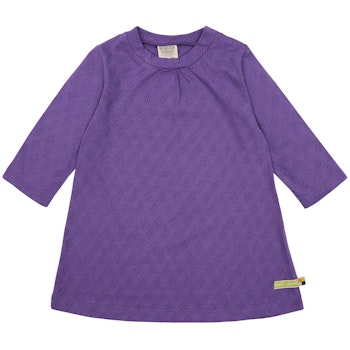 Jaquard Kleid langarm lila