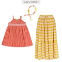 Vorschaubild Sommer Kleid Musselin Spaghettiträger