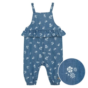 Leichter Strampler Chambray jeansblau