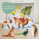 Vorschaubild Pfau Holzfigur 8 cm