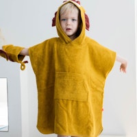 Kinder Badeponcho mit Kapuze Löwe 1-6 J