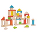 Vorschaubild 50 Holzbausteine natur und bunt